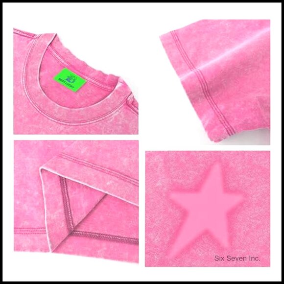 Oversized Graphic Tee Y2K Vintage Streetwear Unisex Retro Star Design - Picture 5 of 5